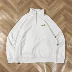 カーハートWIP ハーフジップスウェット リバースウィーブ トレーナー XL