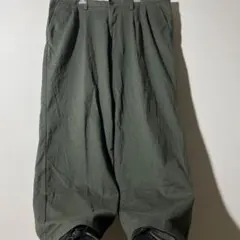 オ*d様 Dockers 2タック ワイド チノパン W38 カーキ オリーブ