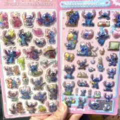 SALE 夜光シール　ぷくぷくシール　スティッチセット