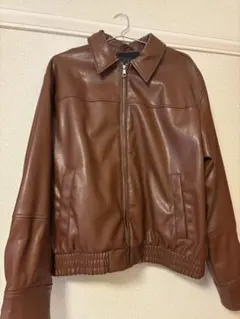 ZARA ブラウン レザージャケット