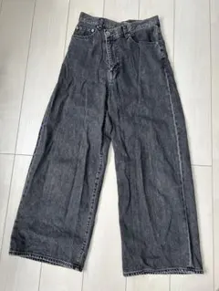 NINETY NINETYデニムパンツ バルーンシルエット グレー - メルカリ