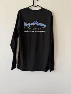 新品未使用 Patagonia パタゴニア ロンT ブラック S 薄い色