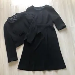 ソーシャルタイム　ブラックフォーマル ワンピース ノーカラー 喪服 東京ソワール