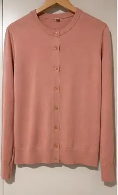 ピンク カーディガン XL