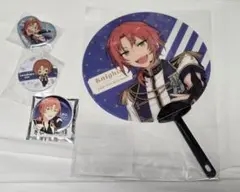 あんスタ 月永レオ うちわ 缶バッジ