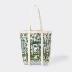 GU & beautiful people アロハ柄トートバッグ ブルー 新品のサムネイル