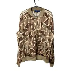 アディダス ファイヤーバード トラックジャケット カモフラ 刺繍ロゴ SST