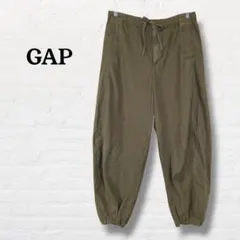 GAP☆ドローコード付き パラシュートパンツ ミリタリー オリーブ メンズ【M】のサムネイル