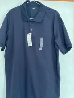 ユニクロ、ドライカノコポロシャツ、ネイビー、XL