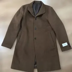 ブラウン チェスターコート メリノウール