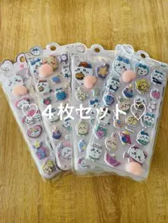 ４枚セット！　ちいかわ　おしりシール　ぷっくりシール