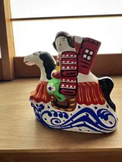 土人形　花巻土人形　明治期　温公甕割り 郷土人形 土人形 母子人形 民藝 郷土玩具 花巻土人形 Antique