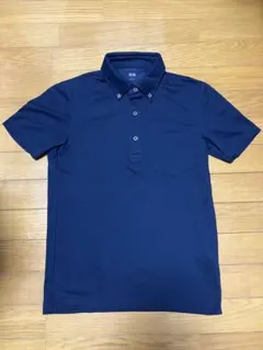 ユニクロ　ドライコンフォートシャツカラー ポロシャツ　ネイビー S UNIQLO
