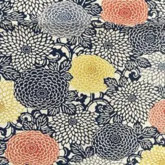 和風花柄生地ハギレ