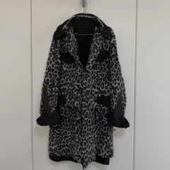 SACAI 20AW 異素材 レオパード 切り替え リバーシブルコートのサムネイル