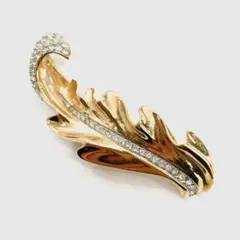 Y412-353　NINARICCHニナリッチ　ブローチ　リーフモチーフ