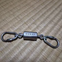 GUCCI シルバー金属製キーホルダー