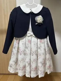 フォーマルドレスセット ネイビー×ホワイト