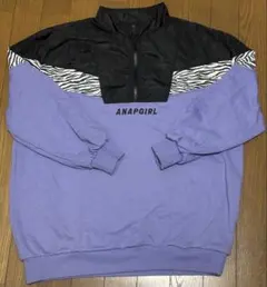 ANAPGIRL ハーフジップトレーナー