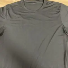 GU　サイドシームレスクルーネックＴシャツ　3XL ブラック　グレイ