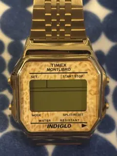 TIMEX MONTLIBRO ゴールド デジタル腕時計
