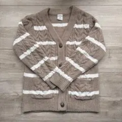 gelato pique カーディガン ベージュ/ホワイト ワンサイズ