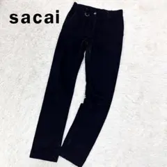 【Dカン×裾ZIP搭載✨19年名作】sacai スキニーデニム S 黒 日本製