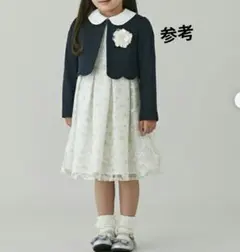 プティマイン　 ボレロ　 花柄ワンピース　コサージュ　 セットアップ　120