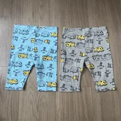 MIKIHOUSE パンツ 80サイズ 2枚セット 水色/グレー 双子