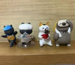 動物フィギュア ミニフィギュア ガチャガチャ 4点まとめ売りセット