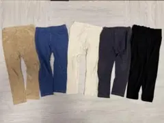 UNIQLO 100cm レギンス　10分丈　5枚セット　③