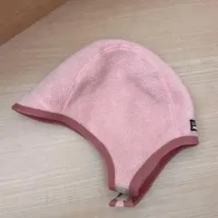 patagonia ベビー用フリース帽子 ピンク