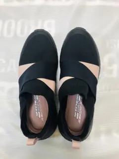 スケッチャーズ 23.5 ボブススクワッドカオスクロスロード軽量ストレッチFIT