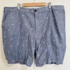ドッカーズ 総柄 ハーフパンツ ショートパンツ 錨 3XL 青 綿 夏のサムネイル