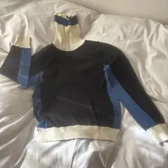 【グリーンレーベルリラクシング】タートルネック ニットセーター