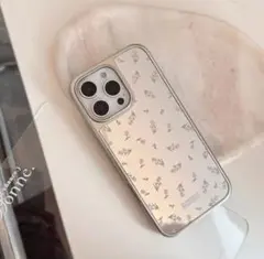 Bonne 花柄 iPhoneケース ベージュ