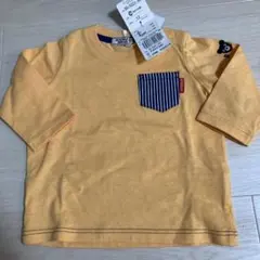 【未使用】秋物！DOUBLE B 長袖シャツ70cm　イエロー