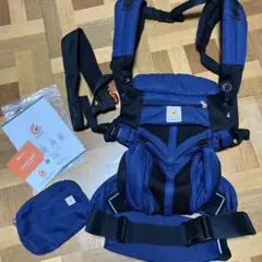 エルゴベビー オムニ360 クールエア ミッドナイトブルー手作りカバー付き