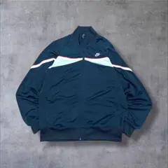 【NIKE】ナイキ 人気カラートラックジャケットジャージ紺白赤Mサイズ 刺繍ロゴ