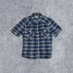 Wrangler チェックシャツ Mサイズ ウエスタンステッチ ヴィンテージ