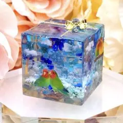 No700 선물용 오르고나이트 코뿔소 ☆ 아쿠아마린과 크리스탈 ☆