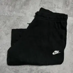NIKE スウェットパンツ ブラック スウォッシュロゴ 刺繍 L
