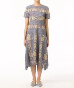 グレースコンチネンタル　結婚式　ドレス　34パープル