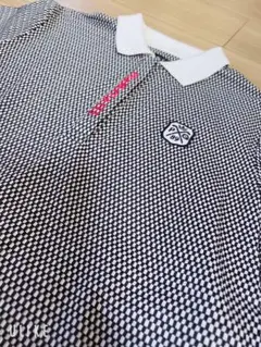 パーリーゲイツ レディース ゴルフ ポロシャツ ネイビー 白チェック