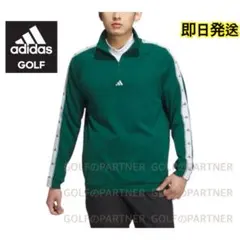 3L新品定価14,850円 アディダス ゴルフ保温フリースハーフジップジャケット