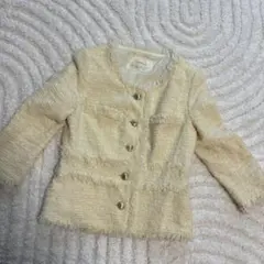 snidel ノーカラージャケット ツイード フリンジのサムネイル