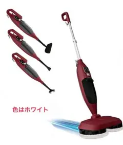 【白色】電動回転スチームモップ スチームクリーナー 高温 3段階蒸気調節 床掃除のサムネイル