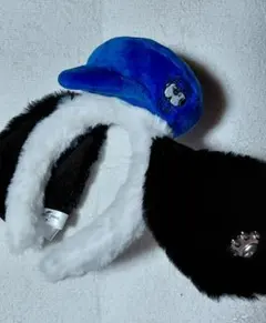 耳付きキャップ 青と黒 USJ