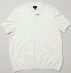 【新品】H&M スリムフィット ポロシャツ ホワイト Lサイズのサムネイル