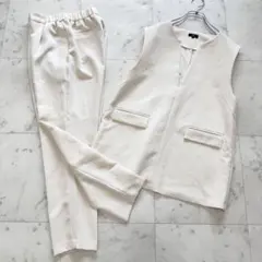 【美品】PLST プラステ セットアップ ベスト パンツスーツ